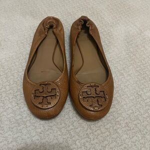 Tory Burch Royal Tan Reva Flats